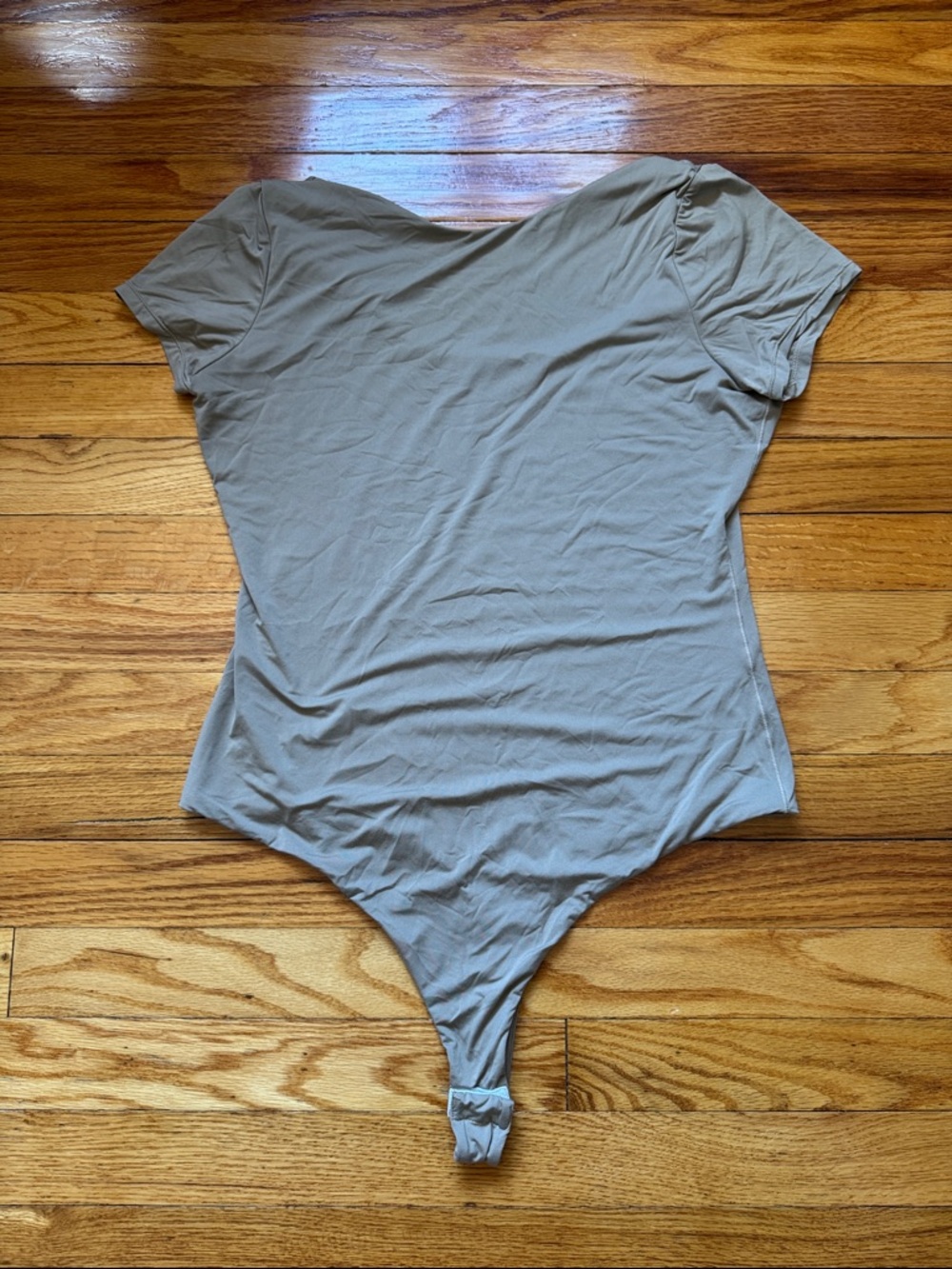 Cap Sleeve Bodysuit Large Mushroom Brown